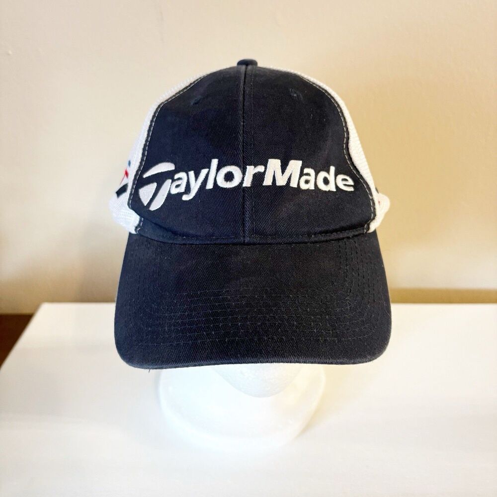 TaylorMade Golf Snapback Hat Cap Embroidered Adjustable Men's Regular Blue White